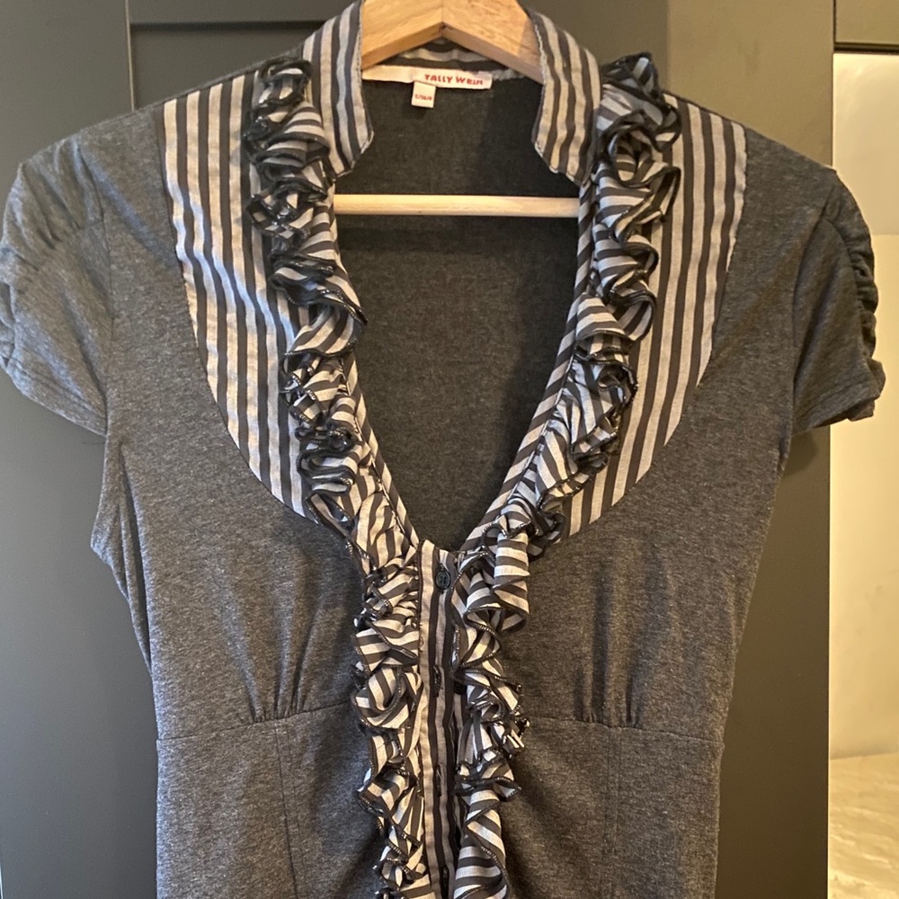 button-down T-shirt